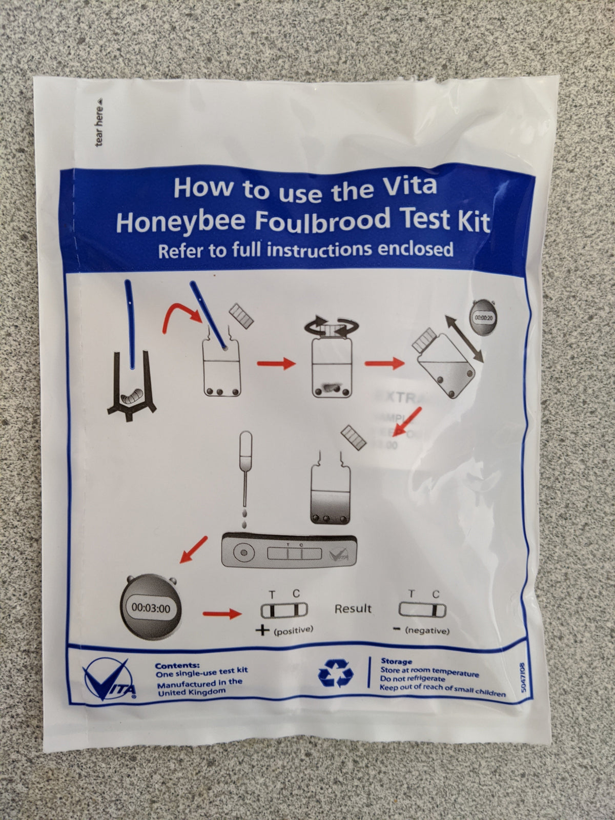 American Foulbrood (AFB) Vita Diagnostic Test Kit