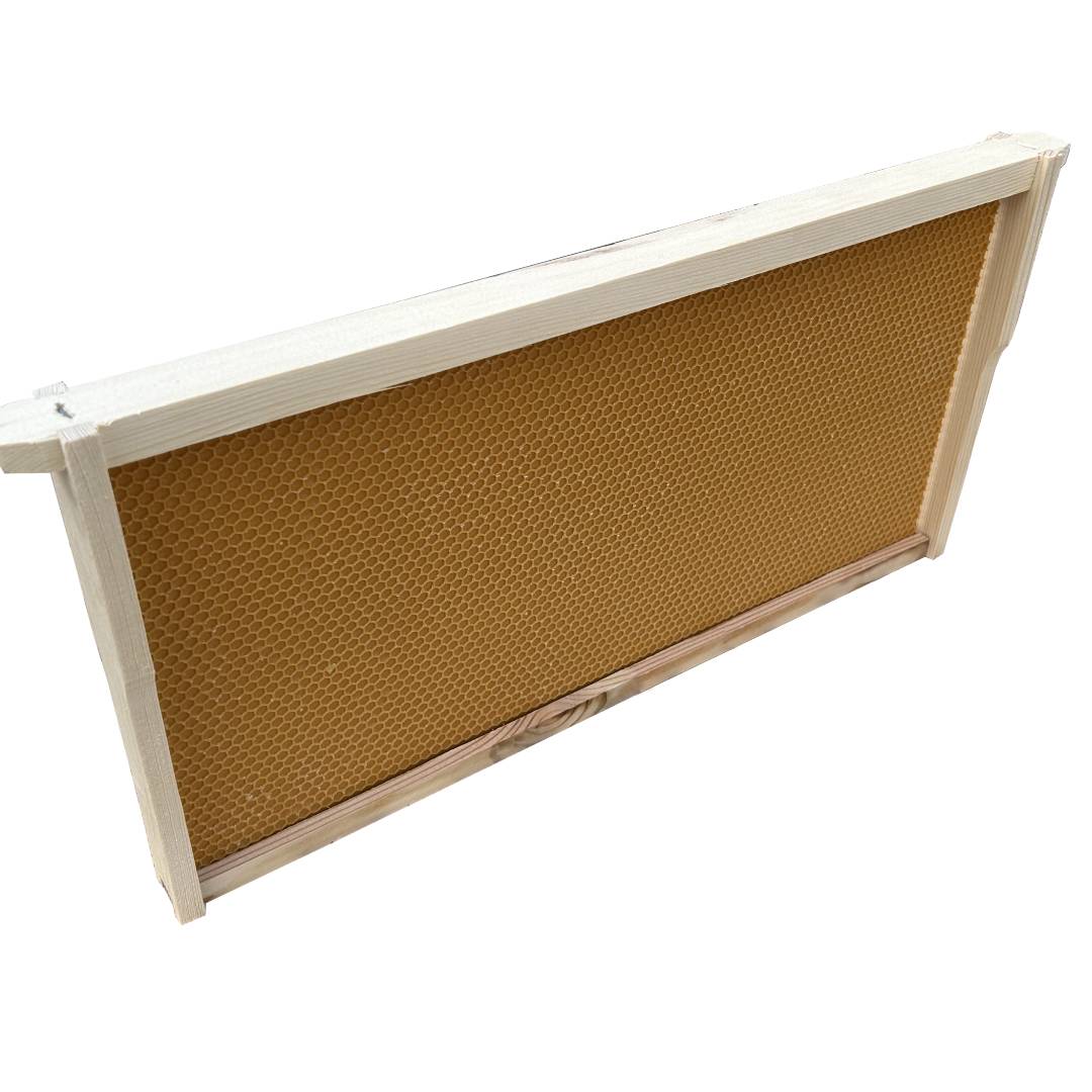 Case of 20 - Assembled DEEP Wooden Beekeeping Frame With Plastic Foundation