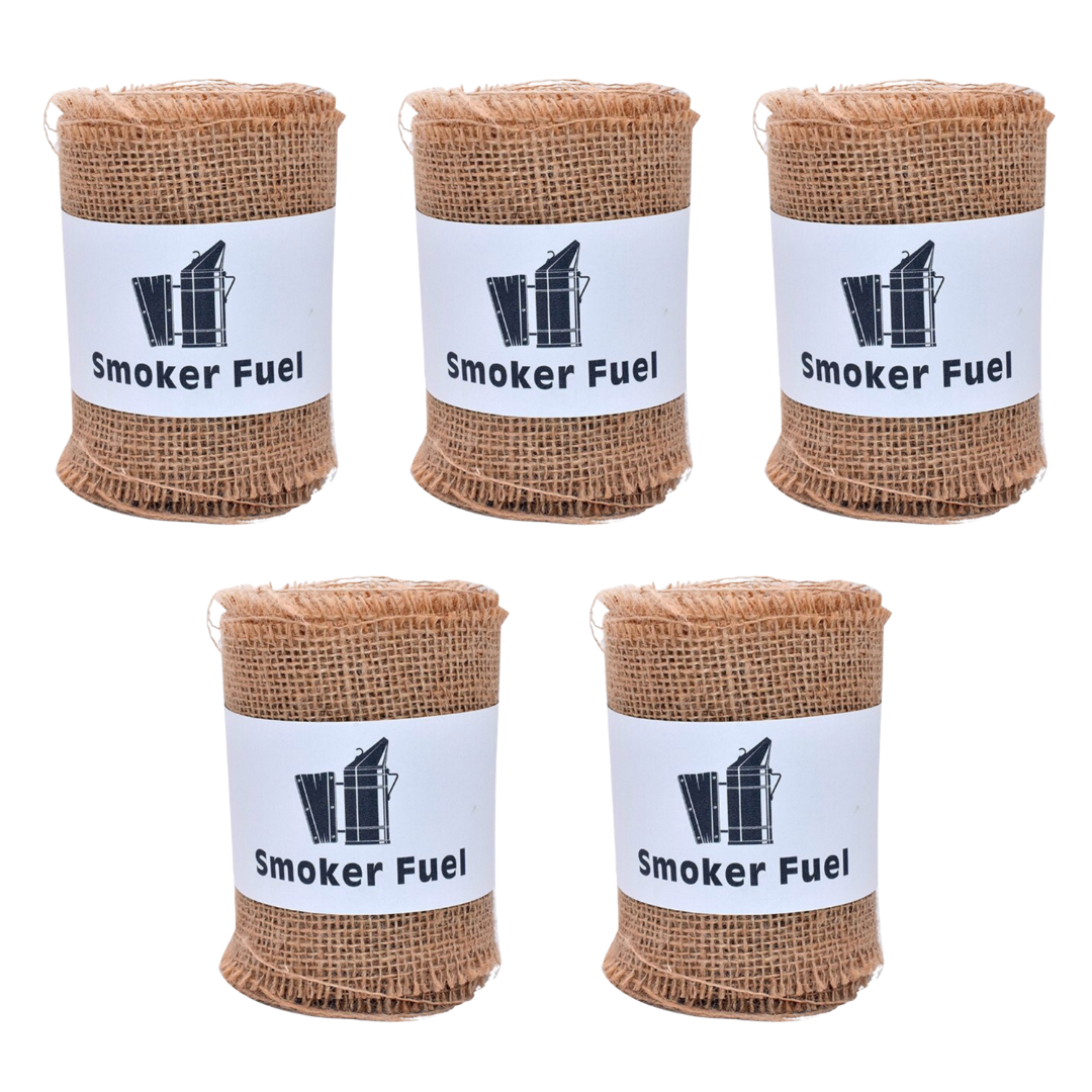 Bee Smoker Fuel - Burlap / Jute - Pack of 5