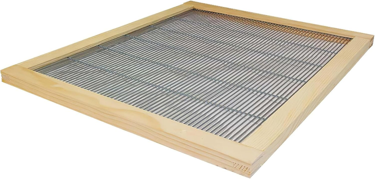 10 Frame Size Wood Bound Metal Queen Excluder