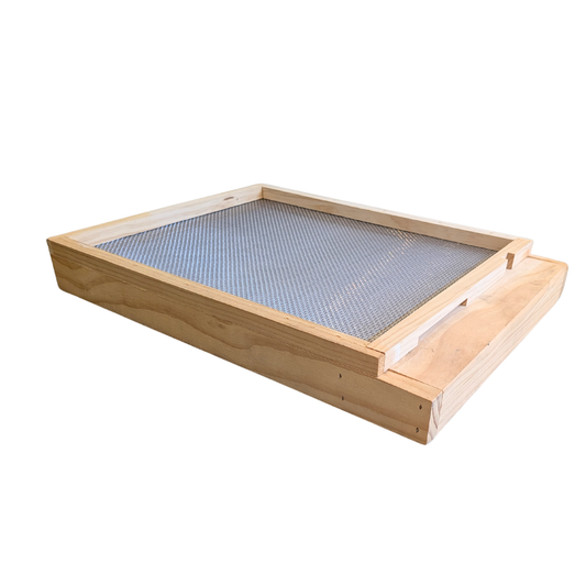 10 Frame Beehive Base - Mesh Vented Bottom Board With Drawer Trap