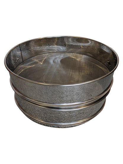 9.5 Gallon Stainless Steel Honey Settling Tank with Double Strainer and Gate (114 lb)