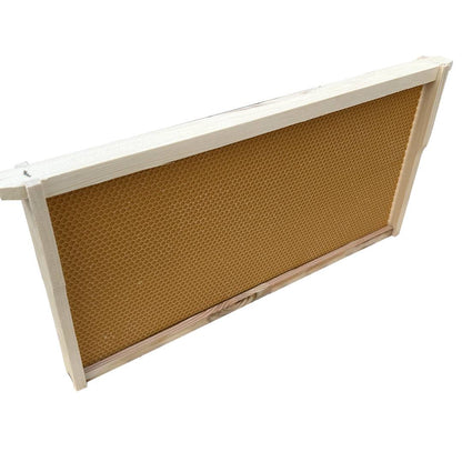 Case of 20 - Assembled DEEP Wooden Beekeeping Frame With Plastic Foundation