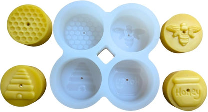 Silicone Tealight Candle Mold - Makes 4 Tea Light Candles