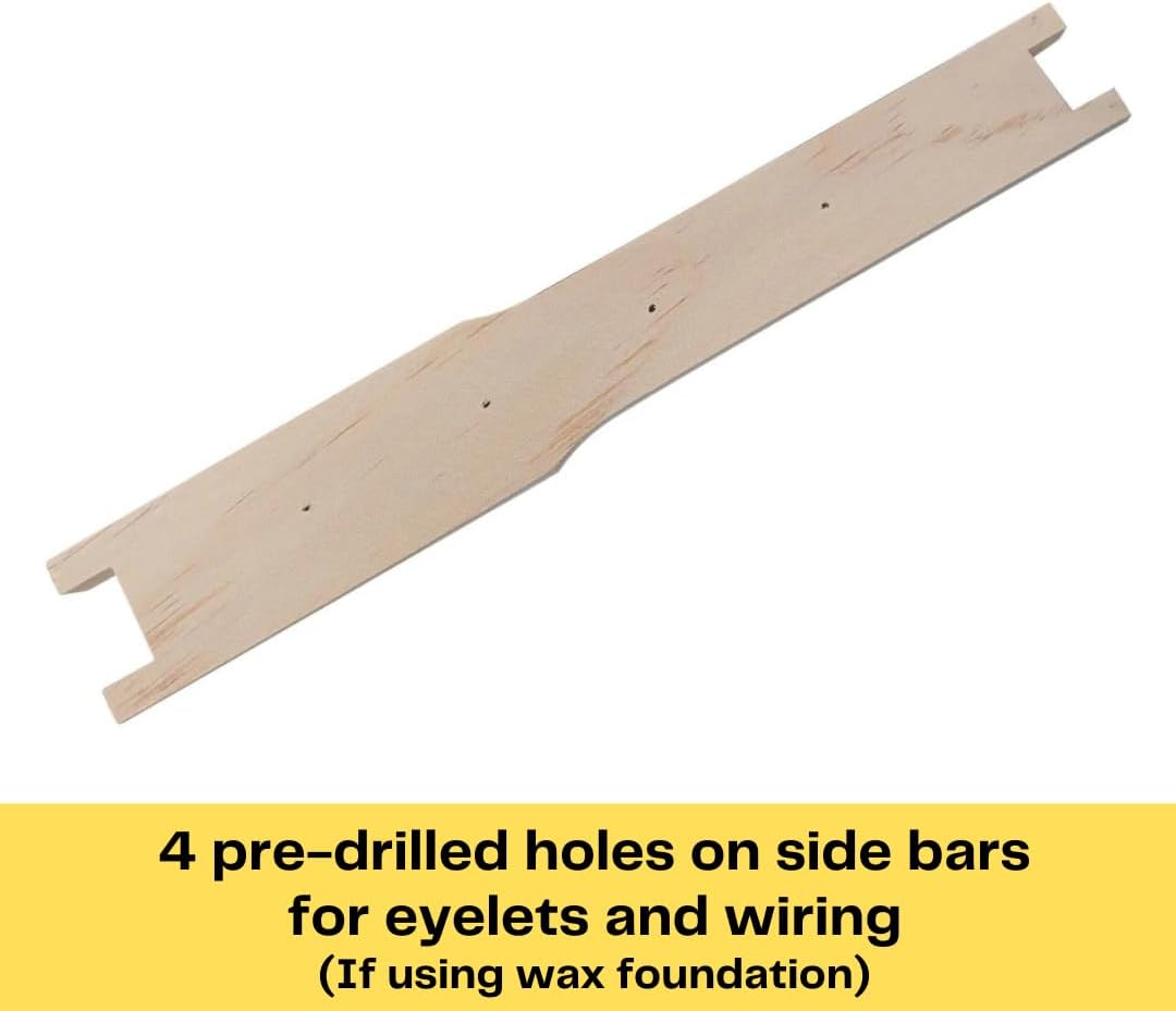 Bulk Buy - 100 Unassembled DEEP Wooden Beekeeping Frames - Grooved Top/Bottom Bars