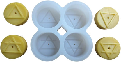 Silicone Tealight Candle Mold - Makes 4 Tea Light Candles
