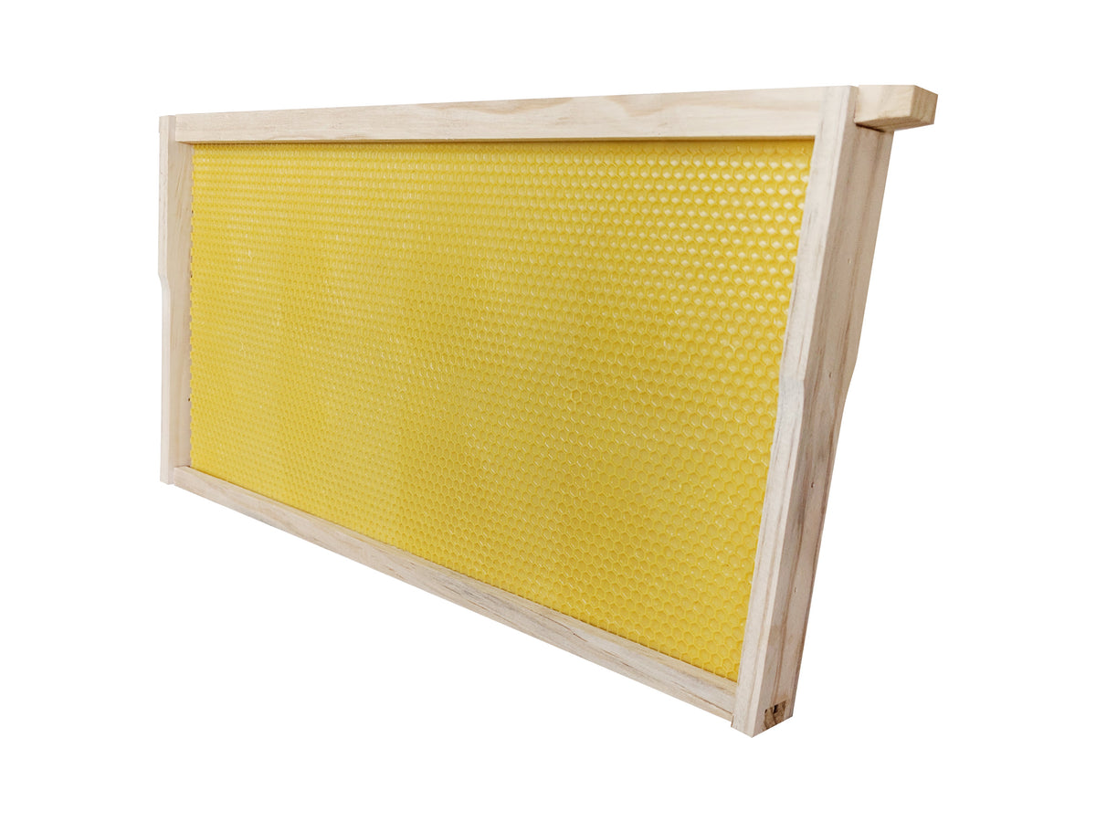 Bulk Buy - 100 x Deep Beekeeping Frames With Yellow Plastic Foundation