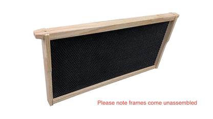 Case of 20 - Unassembled DEEP Beekeeping Frames With Plastic Foundation