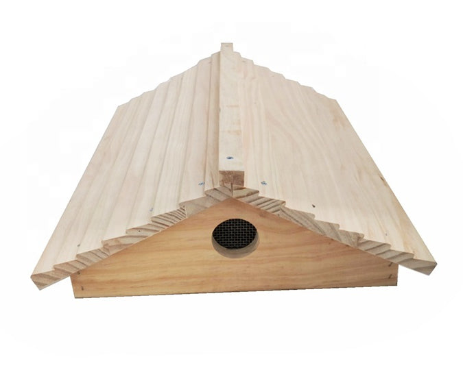 10 Frame Gabled Beehive Outer Cover, Pitched Garden Hive Roof in Pine