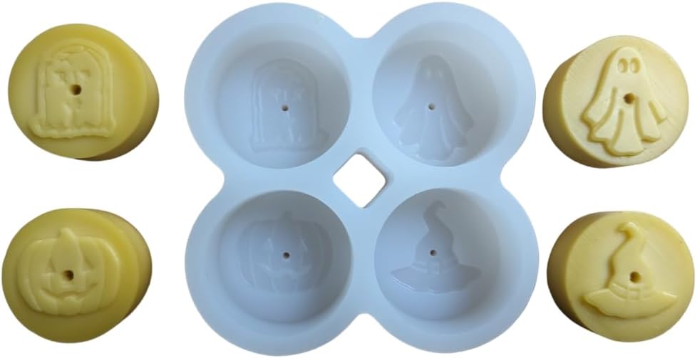Silicone Tealight Candle Mold - Makes 4 Tea Light Candles