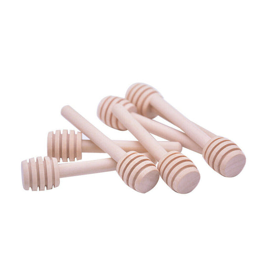 Wooden Honey Twirl Dippers - Small, 3 inch
