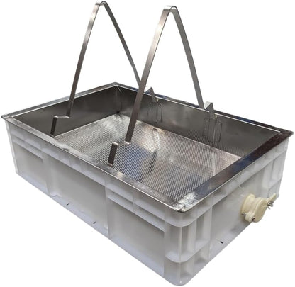 Honey Uncapping Tank and Station with Stainless Drip Tray and Honey Gate