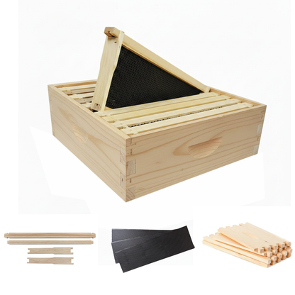 10-Frame MEDIUM Super Box Unassembled Kit, Includes Box, Frames & Foundation