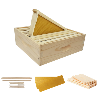 10-Frame MEDIUM Super Box Unassembled Kit, Includes Box, Frames & Foundation