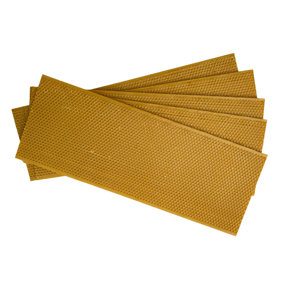 Bulk Wholesale Case of 100 - Unassembled MEDIUM Beekeeping Frames With Plastic Foundation