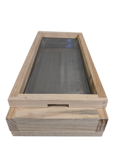 5 Frame Nuc Hive Bottom Board with Mesh Drawer