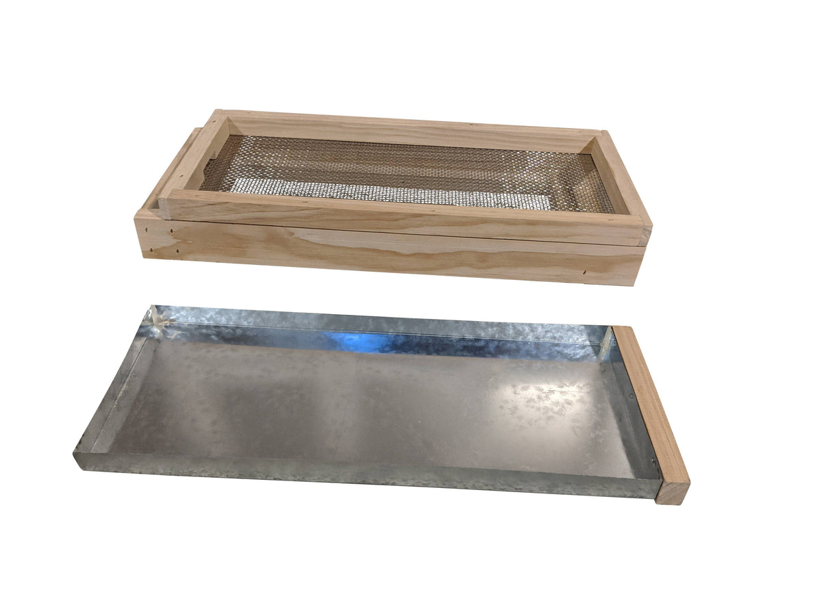 5 Frame Nuc Hive Bottom Board with Mesh Drawer