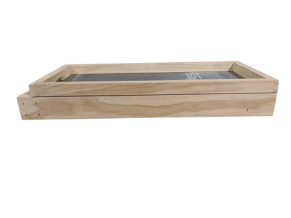 5 Frame Nuc Hive Bottom Board with Mesh Drawer