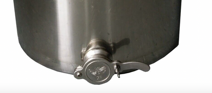 9.5 Gallon Stainless Steel Honey Settling Tank with Double Strainer and Gate (114 lb)