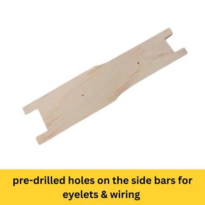 Bulk Buy - 100 Unassembled SHALLOW Wooden Beekeeping Frames - Grooved Top/Bottom Bars