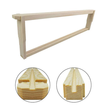 Bulk Buy - 100 Unassembled SHALLOW Wooden Beekeeping Frames - Grooved Top/Bottom Bars