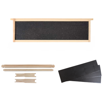 Case of 20 - Unassembled SHALLOW Beekeeping Frames With Plastic Foundation
