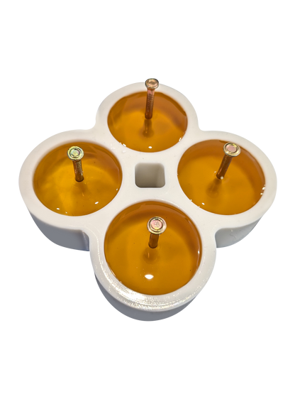 Silicone Tealight Candle Mold - Makes 4 Tea Light Candles