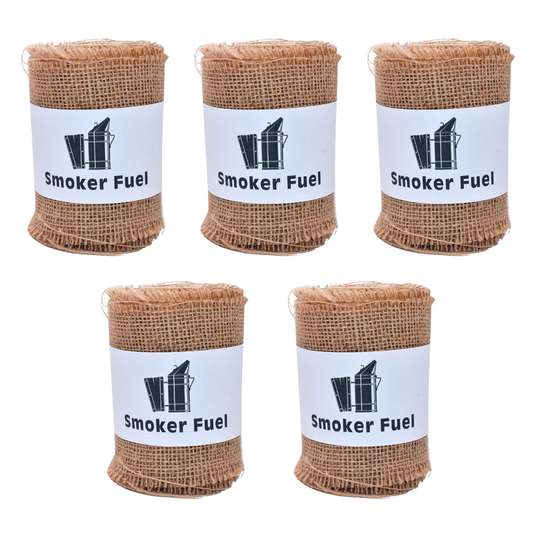 Bee Smoker Fuel - Burlap / Jute - Pack of 5