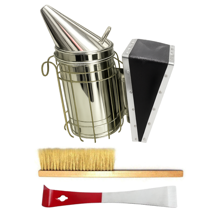 Beekeeping Starter Essential Tool Kit - inc Smoker, Hive Tool and Brush