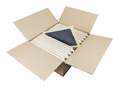 Case of 20 - Assembled DEEP Wooden Beekeeping Frame With Plastic Foundation