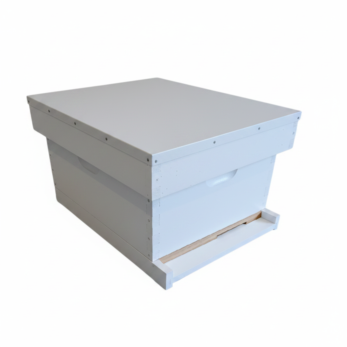Single Level Beehive – 10 Frame, Telescoping Outer Cover (Assembled & Painted)