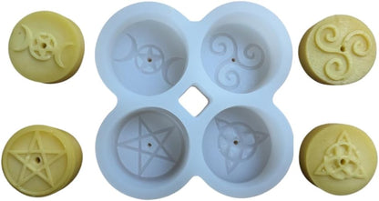 Silicone Tealight Candle Mold - Makes 4 Tea Light Candles