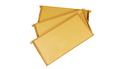 Case of 25 - Yellow Plastic Beehive Frames - Deep Langstroth Frames for Deep Hive