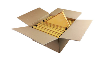 Case of 25 - Yellow Plastic Beehive Frames - Deep Langstroth Frames for Deep Hive