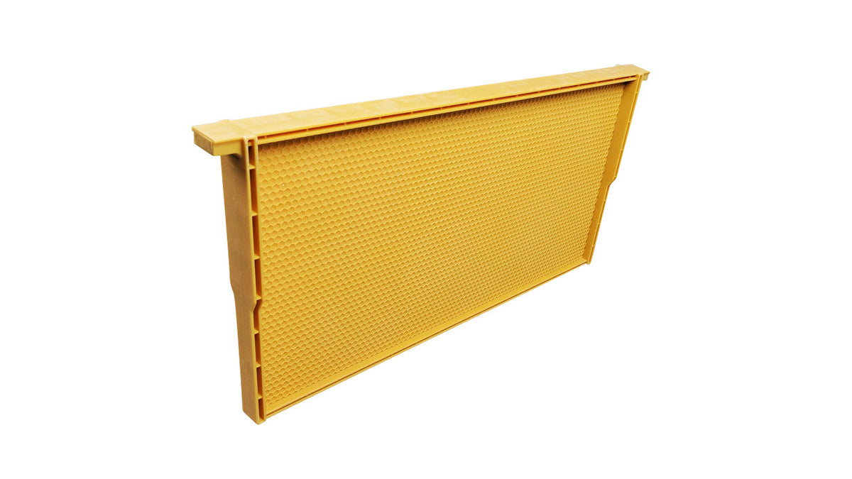 Case of 25 - Yellow Plastic Beehive Frames - Deep Langstroth Frames for Deep Hive
