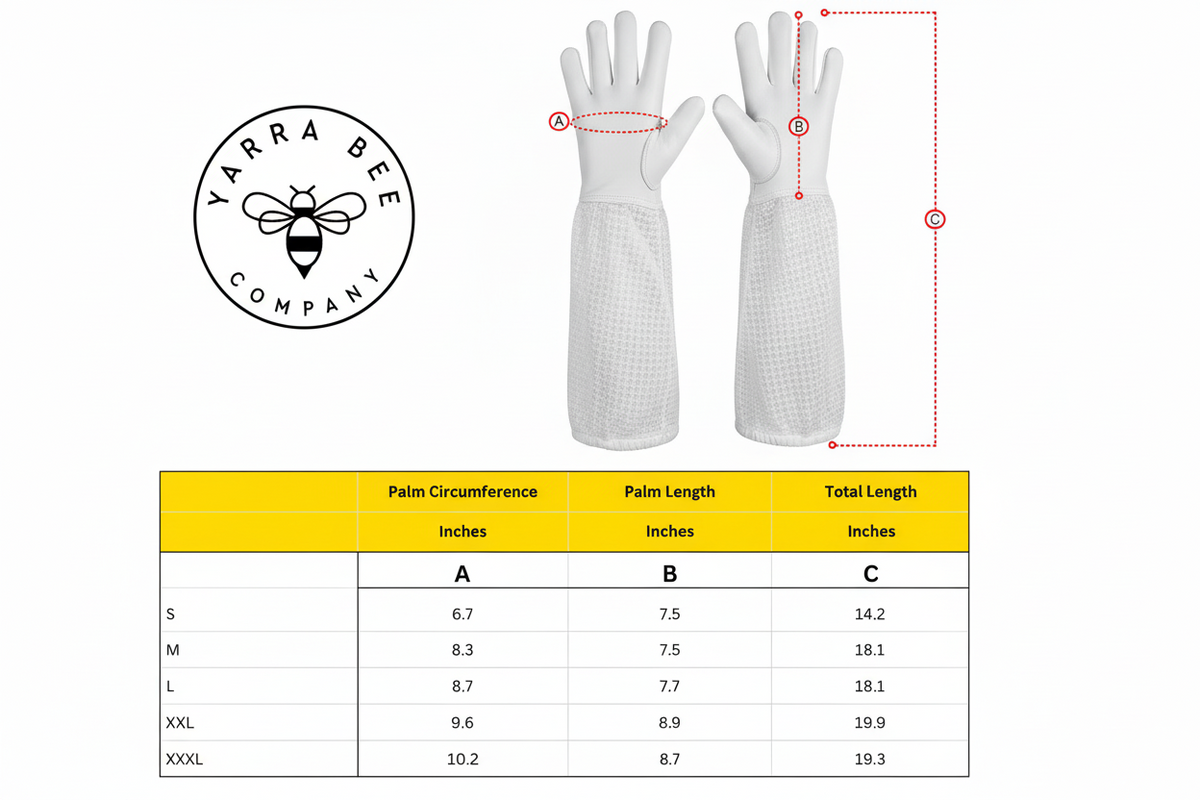 3 Layer Ventilated Beekeeping Gloves