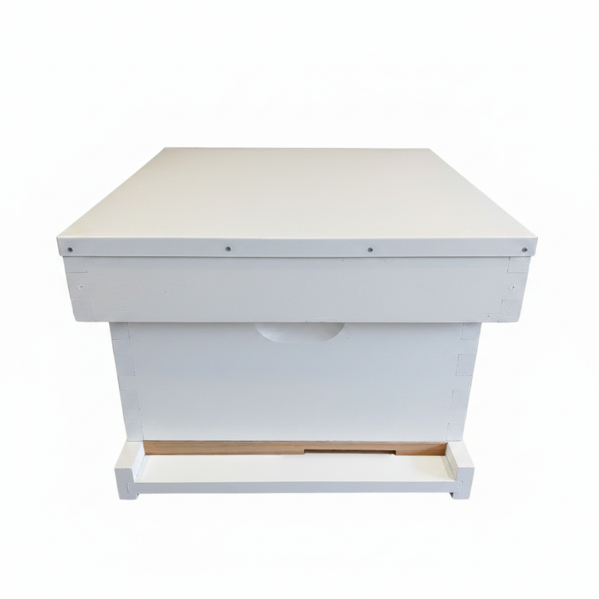 Single Level Beehive – 10 Frame, Telescoping Outer Cover (Assembled & Painted)